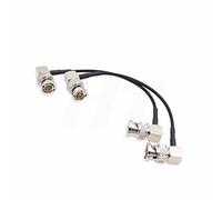 HangTon - Cavo coassiale video 3G HD SDI BNC per Teradek Atomos Portkeys ALEXA DSMC2, trasmettitore per monitor della fotocamera, da BNC ad angolo retto a BNC ad angolo retto, 15 cm, confezione da 2