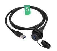 HangTon Cavo connettore USB 3.0 maschio a femmina, impermeabile, circolare, tipo A, per estensioni dati e alimentazione esterna, 1 m