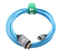 HangTon Cavo da USB-C a HDMI 4K60 per mirroring dello schermo, iPhone 15/16, MacBook Pro/Air, Dell Lenovo, da telefono portatile a TV, PC, monitor, proiettore, display, blu intrecciato, 1,8 m