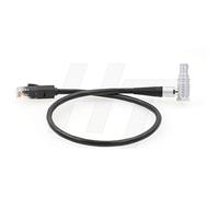 HangTon Cavo dati Ethernet Cat 5e RJ45 ad angolo retto a 10 pin per Teradek COLR per fotocamera ARRI (50 cm)
