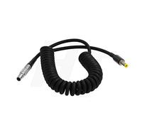 HangTon Cavo di alimentazione a spirale Pin del barilotto 2 di CC 5.5x2.1mm per il bullone di legame di Teradek, Atomos Monitor