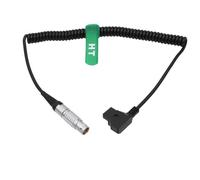 HangTon, cavo di alimentazione ad alta flessione D-tap P-tap ad angolo retto 8 pin per fotocamera ARRI Alexa Mini, Amira, Alexa Mini LF (Spirial a spirale, diritto 8 pin)