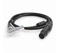 HangTon Cavo di alimentazione ad alta flessione XLR ad angolo retto 8 pin per fotocamera ARRI Alexa Mini, Amira, Alexa Mini LF (XLR4F, angolo retto 8-pin)