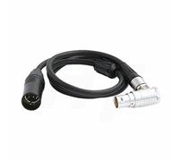 HangTon Cavo di alimentazione ad alta flessione XLR ad angolo retto 8 pin per fotocamera ARRI Alexa Mini, Amira, Alexa Mini LF (XLR4M, angolo retto 8-pin)