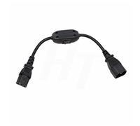 HangTon Cavo di alimentazione IEC320 C13 C14 con interruttore on-off per computer monitor UPS per pedaliera per chitarra, 125 V/10 A 250 V/6 A 35 cm