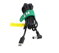 HangTon Cavo di alimentazione PD 12 V USB C a DC Barrel 5,5 x 2,5 mm ad angolo retto per Blackmagic BMCC Camera Video Assist Monitor Power Bank 2 M