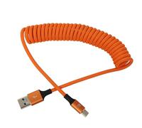 HangTon Cavo di alimentazione USB-C 45 W, ricarica rapida, USB-A a tipo C per fotocamera R5 A7C FX3 S5II, iPhone 15/16 Pro Max, Galaxy S24/S23, LG V30, iPad, MacBook Pro, laptop, intrecciato a spirale