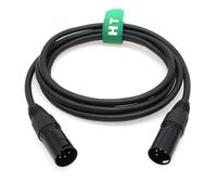 HangTon Cavo di alimentazione XLR 4 pin per Godox VL150 VL200 VL300 videoproiettore e controller, XLR maschio a maschio 2M