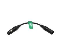 HangTon - Cavo di prolunga di alimentazione XLR a 4 pin maschio a XLR femmina a 3 pin per batteria ARRI ROSSO Canon Sony fotocamera luce 12-24 V 20 cm
