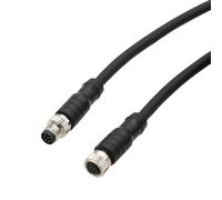 HangTon Cavo di prolunga M8 a 8 pin per Cognex Lucid Baumer CX Machine Vision Industrial Camera Sensor Automation Control I/O, codice A, schermato, 30 m