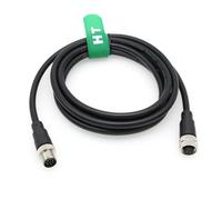 HangTon Cavo di prolunga per telecamera sensore M12 8 pin femmina a 8 pin maschio per attuatore Cognex Profibus Automation Network Ethernet, 1 m