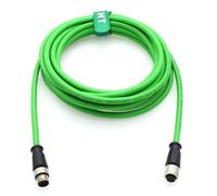 HangTon Cavo di rete CAN Bus per automazione di controllo industriale IO Link Fieldbus NMEA2000, M12 A Code 5 pin maschio a 5 pin femmina, CAT6, schermato, impermeabile, verde, 1 m