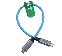HangTon Cavo di ricarica dati veloce USB Tipo C USB-C per Samsung SSD Blackmagic 4K Camera ZCAM Ca-non R6II So-ny A7C FX3 Camera MacBook iPhone15 Pro Laptop Monitor, intrecciato 30cm