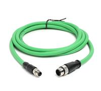 HangTon Cavo EtherCAT da M8 a 4 pin A-Code a M12 a 4 poli con codifica D per sensore attuatore Beckhoff EtherNet Profinet Fieldbus Controllo di automazione industriale, schermato PUR, 10 m