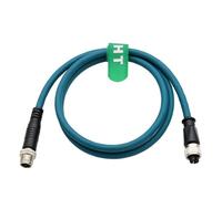 HangTon Cavo Ethernet M12 a 8 pin con codifica X maschio a femmina, per fotocamere Basler, Cognex, Kathrein, Keyence, Baumer, Sick, Datalogic, 5 m