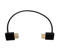 HangTon Cavo HDMI 8K 30p 4K 60p UHD per ATOMOS Shinobi Portkeys BM5 FEELWORLD Blackmagic Video Assist 4K Monitor So-ny FX9 Canon EVA-1 Camera Type A HDMI 2.1 L-Shape 30cm