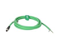 HangTon Cavo M8 a 4 pin A-Code maschio ad apertura per modulo di comunicazione di rete Beckhoff Keyence Sensore EtherCAT EtherNet Profinet Controllo di automazione industriale, Cat5e PUR schermato, 1