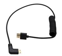 HangTon Cavo Mini HDMI a HDMI 4K120 8K60 per fotocamera Canon EOS R RP Sony Atomos Ninja V Ultra SmallHD Cine5 Indie7 Monitor, a forma di L 90 gradi tipo A C 50 cm