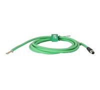 HangTon Cavo patch M8 per modulo di comunicazione di rete Beckhoff Keyence, sensore di automazione industriale, EtherCAT EtherNet Profinet Fieldbus, codice A maschio a 4 pin, schermato PUR, 3 m