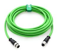 HangTon Cavo per Automazione di Controllo Industriale IO Link Fieldbus NMEA2000 Sensore di Rete CAN Bus, M12 5 Pin, 60V 2A, CAT6, Schermato, Impermeabile, Verde, 4M