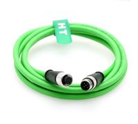 HangTon Cavo per rete sensore CAN Bus Automazione di controllo industriale IO Link Fieldbus NMEA2000, M12 A Codice 5 pin maschio a 5 pin femmina, CAT6, schermato, impermeabile, verde, 2M