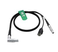 HangTon Cavo per Teradek COLR a ARRI Alexa Mini, Mini LF, Classic, XT, SXT, LF, telecomando di alimentazione Ethernet, angolo di rotazione da 10 pin a 2 pin RJ45, 60 cm