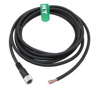 HangTon Cavo schermato per l'automazione dei controlli industriali del segnale del sensore dell'attuatore, collegamento IO, Profibus, M12 A-Coded 8 Pin Femmina Aviation Connector, 25M