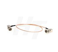 HangTon - Cavo video BNC maschio ad angolo retto a maschio BNC ad angolo retto 3G SDI per Blackmagic, sottile schermato RG179 75 Ohm (45 cm)