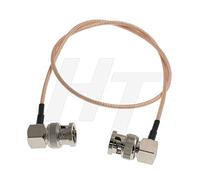 HangTon Cavo video SDI da BNC maschio ad angolo retto a maschio BNC ad angolo retto 3G SDI per Blackmagic, sottile schermato RG179, 75 Ohm (60 cm)