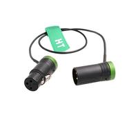 HangTon Cavo XLR a Basso Profilo 3 Pin Maschio a Femmina per Dispositivi Audio Con Microfono per Fotocamera 888 633 Registratore Zoom Zaxcom Verde 20"