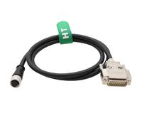 HangTon Cognex - Cavo dati M12 A-Coded 12 pin femmina a DB15 RS-232 in-Sight 7000 8000, 1 m