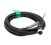 HangTon Cognex In-Sight 7000 24V Cavo IO di alimentazione M12 A-Codificato 12 Pin femmina a conduttore volante per sensori industriali di automazione di rete CCB-PWRIO 10m