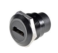 HangTon Connettore HDMI 2.0, impermeabile, circolare, 4 K, 30 Fps, cavo in linea, alloggiamento per pannello femmina a femmina, estensione Ip65 Bulkhead Pass-Through