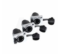 HangTon, connettore RJ45 impermeabile per montaggio a pannello, presa Ethernet Cat5e, presa di alimentazione per chassis (confezione da 3, presa)