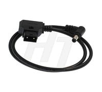 HangTon D-tap - Cavo di alimentazione con jack CC 5,5 da 2,5 mm ad angolo retto da 12 Volt CC, per DSLR Rig V-Mount Anton Gold Mount a Blackmagic (1 m)