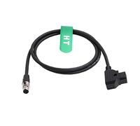 HangTon D-tap Cavo di alimentazione Mini XLR 4 pin per Alphatron EVF Mirino TVLogic VFM 055 056 058 F-10A F-7H LVM 074 SRM Monitor da campo (80 cm)
