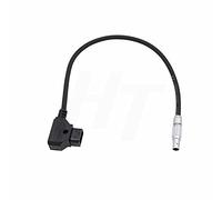 HangTon D-tap P-tap a 0B 2 pin maschio ad angolo retto cavo di alimentazione per Teradek Bolt Bond, Transvideo SmallHD 703 Monitor, Zacuto Viewfinder, Z CAM E2 F6 S6 fotocamera e EVF (diritto, 30 cm)