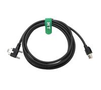 HangTon Drag Chain GigE Cavo CAT6 per Basler Baumer Cognex AVT Hikvision iDS Jai Sony FLIR Camera to Vision System, ad angolo retto RJ45 vite di bloccaggio orizzontale su RJ45, in PVC schermato, 3 m