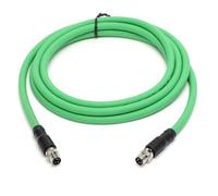HangTon EtherCAT M8 - Cavo a 4 pin per sensore attuatore Beckhoff, controllo di automazione industriale EtherNet Profinet, bus di campo ad alta flessibilità, schermato PUR, 15 m