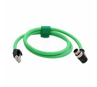 HangTon Ethernet industriale M12 4 pin D-Code maschio ad angolo retto a cavo RJ45, cavo di rete CAT5e ad alta flessione schermato (2)