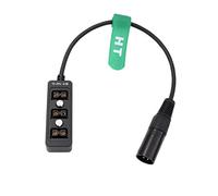 HangTon Fotocamera Monitor Block Batteria 12V XLR 4 Pin Power Supply Splitter a D-tap 3-Port Triple Hub Adapter Converter 12in