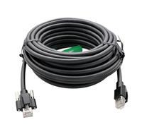 HangTon GigE - Cavo patch CAT6 per Allied Vision Basler Baumer Cognex Dalsa HikRobot iDS Jai Imaging Camera a sistema di visione, vite di bloccaggio RJ45 su RJ45, catena di trascinamento, in PVC