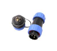 HangTon HE21 3 Pin Power impermeabile maschio femmina connettore per illuminazione LED all'aperto elettrico, 30A 500V, pannello filettatura M21x1