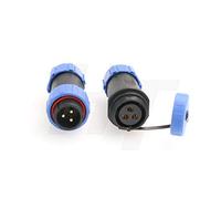 HangTon HE21 - Cavo a 3 pin, maschio e femmina, cavo circolare impermeabile, connettore di alimentazione 30 A per LED/marine/apparecchiature di illuminazione (mordo)