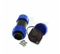 HangTon HE21 Connettore a 10 Pin Alimentazione Industriale Aeronautico Impermeabile IP68 Spina Maschio Femmina Presa Telaio 5A Montaggio A Vite