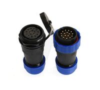 HangTon HE29 16 Pin Cavo di Alimentazione Spina Impermeabile IP68 Circolare Aviazione Maschio Femmina Connettore Plastica per Apparecchi Elettrici Industriali Pannello LED