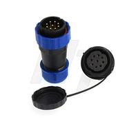 HangTon HE29 9 Pin Cavo Spina Montaggio Pannello Presa di Alimentazione Impermeabile IP68 Circolare Aviazione Connettore per LED Outdoor