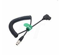 HangTon Hirose - Cavo di alimentazione da maschio a 20 pin a P-Tap D-tap per Fujinon Cabrio Lens Servo Zoom Motor 19-90 mm, 50 cm (cavo a spirale)