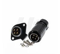 HangTon HP20 - Connettore circolare a 4 pin, 30 A, impermeabile, presa e spina per dispositivi industriali di alimentazione esterna