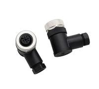 HangTon M12 - Presa a 5 pin, morsetto a vite, codificato A, elettrico 60 V 4 A, impermeabile, 90 gradi rotondo, resistente alla polvere per automazione industriale, sensore DeviceNet CANopen IO Link